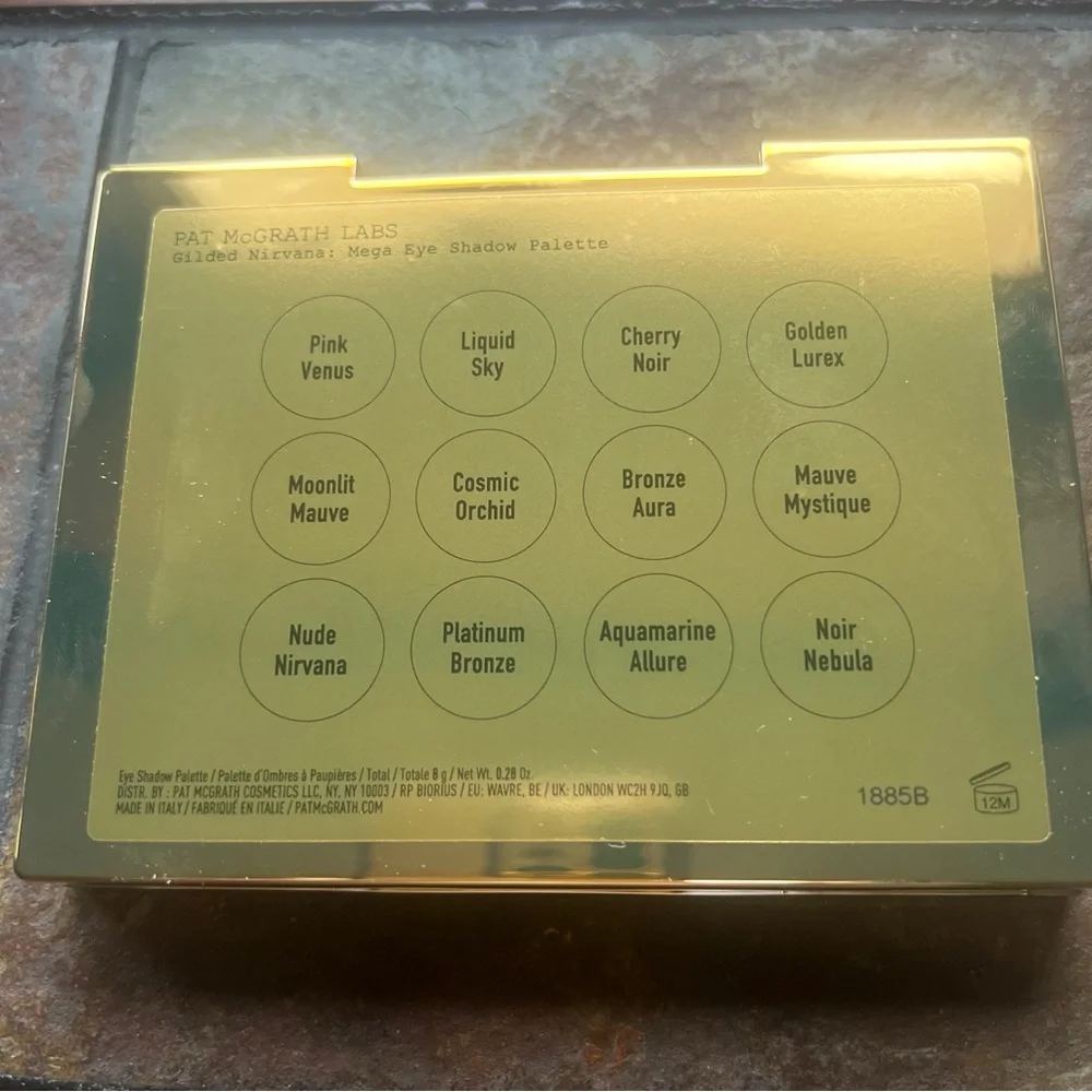 NEW PAT MCGRATH Gilded Nirvana mega eye shadow palette NIB